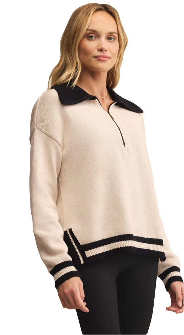 Z Supply: Society Sweater in Crystal