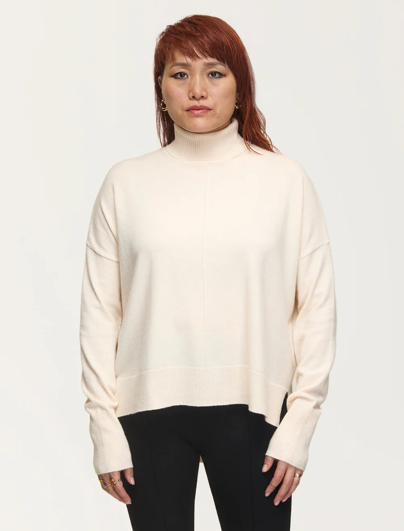 Kerisma: Wagner Knit Turtleneck Sweater in Ecru