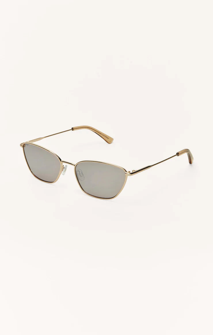 Z Supply Catwalk Polarized Sunglasses: Gold