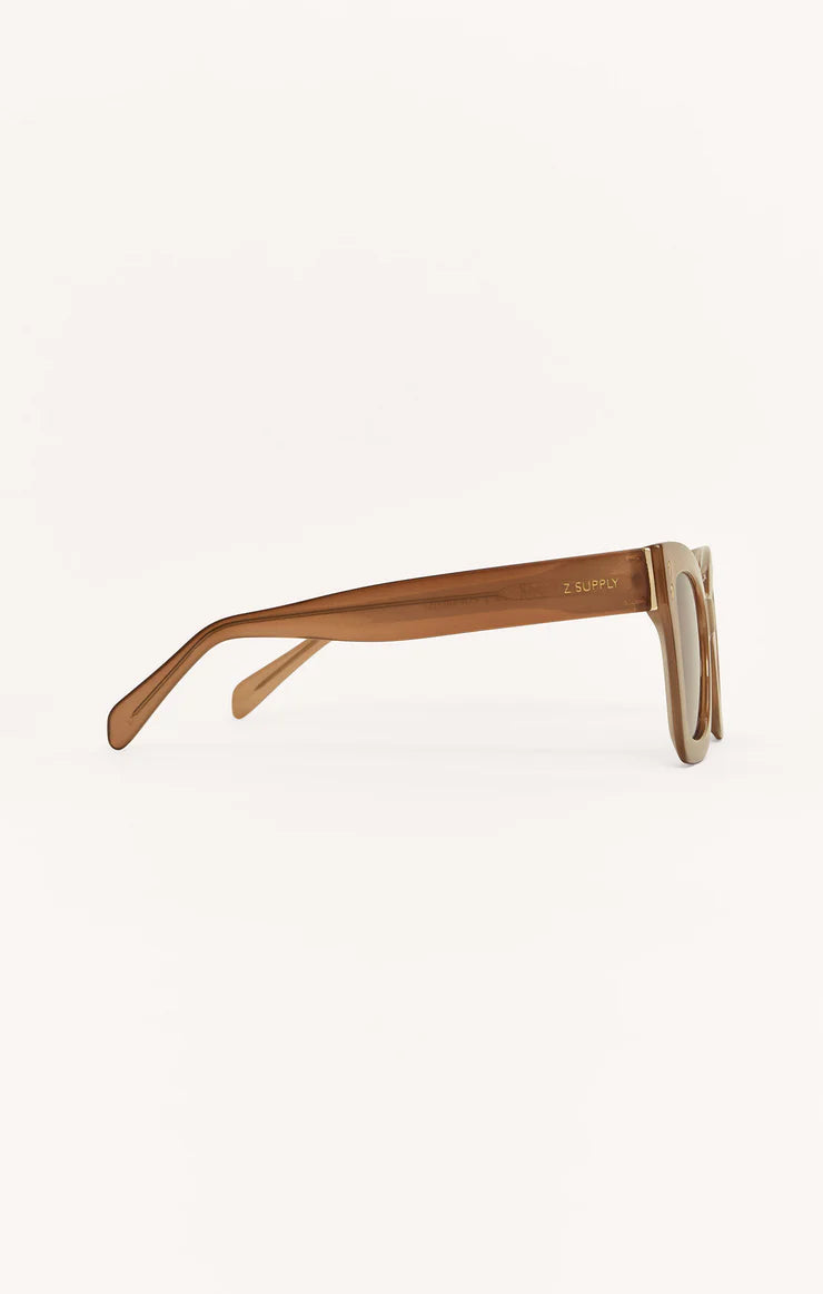 Z Supply Confidential Polarized Sunglasses: Gradient Taupe