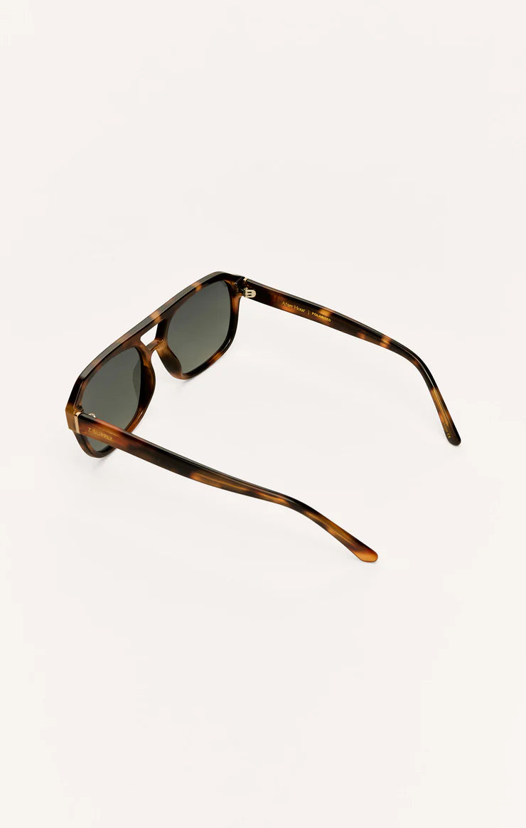 Z Supply After Hours Polarized Sunglasses: Dark Tortoise Gradient