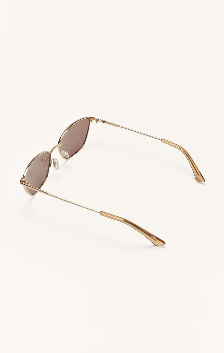 Z Supply Catwalk Polarized Sunglasses: Gold