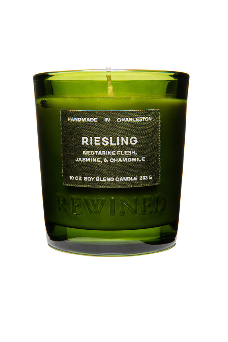 Rewined - Rewined Riesling Candle 10 oz: 100% soy wax