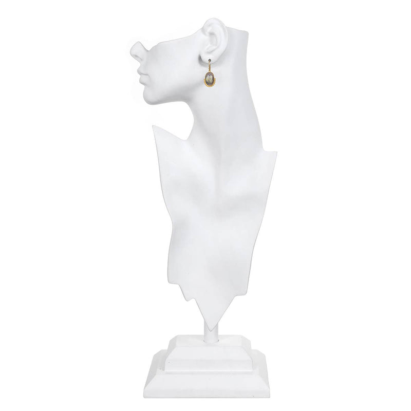 Satya Jewelry - Labradorite Gold Dot Earring