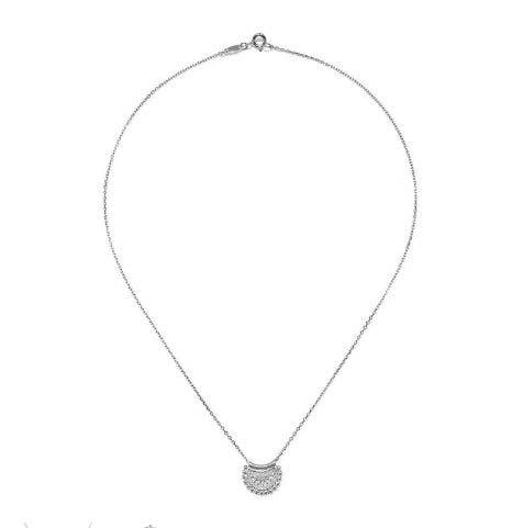 Mini Mandala Silver Necklace