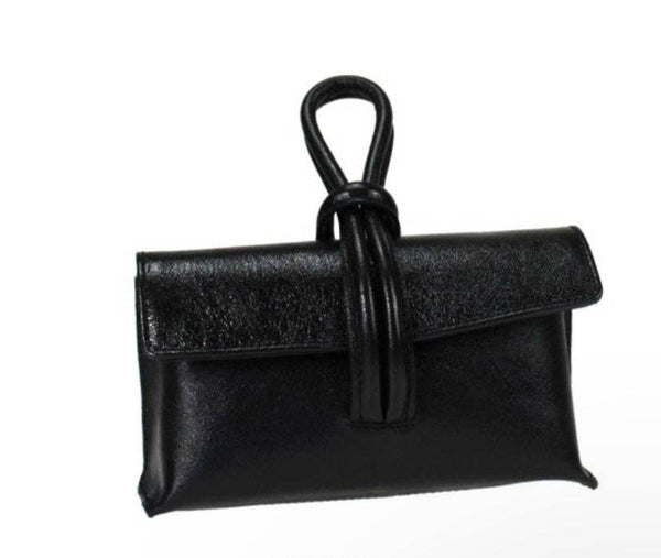 Two Amicis - Anytime Bag: Black / Leather / Clutch