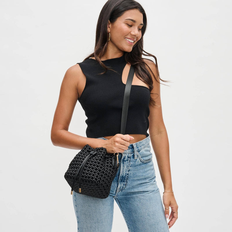 Sol and Selene - Essence - Hand Woven Knot Crossbody: Black