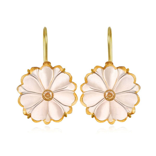 Amelia Rose Jewelry Magnolia Earring: Champagne