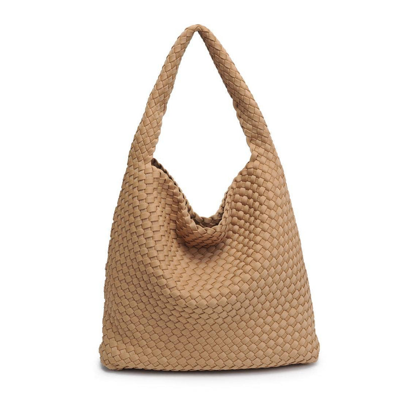 Sol and Selene - Celestial Woven Neoprene Hobo: Chocolate
