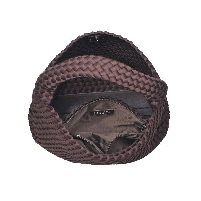 Sol and Selene - Celestial Woven Neoprene Hobo: Black Nude