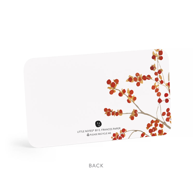 E. Frances Paper: Autumn Berry Pitcher Little Notes® | Fall Mini Notecards