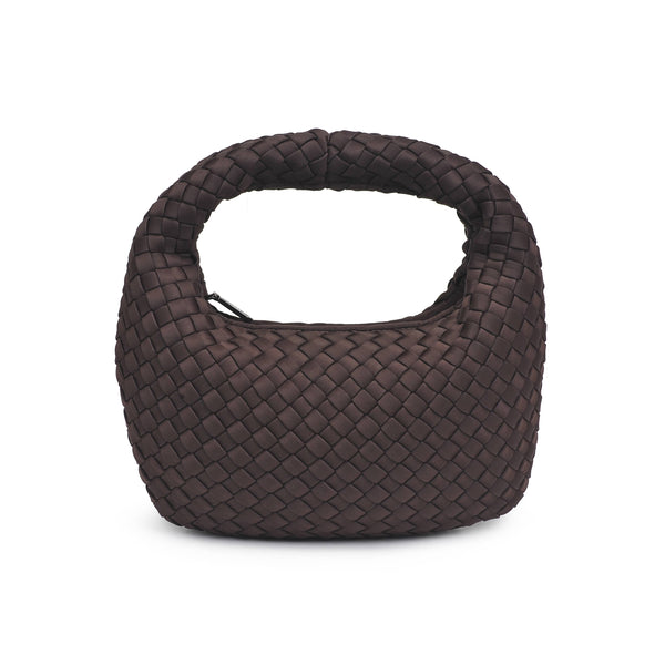 Sol and Selene - Dare to Dream - Small Woven Neoprene Clutch: Chocolate