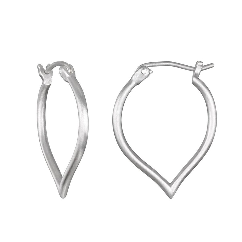 Satya Jewelry - New ~ Siver petal hoop earring