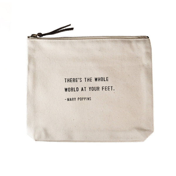 Sugarboo & Co - There's The Whole World (Mary Poppins) Canvas Zip Bag