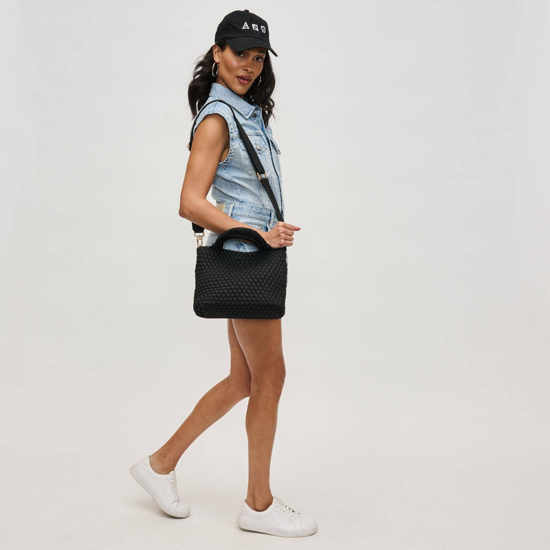Sol and Selene - Sky's The Limit - Small Laced Up Eco-Edition Crossbody: Black