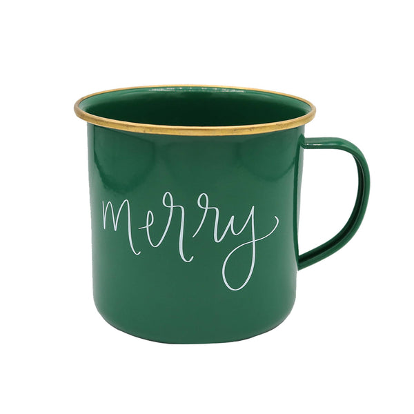 Sweet Water Decor - Merry - Green Campfire Coffee Mug - 18 oz