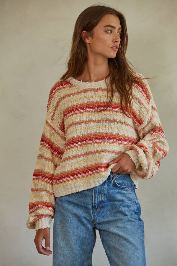 By Together - CHARLENE STRIPED PULLOVER