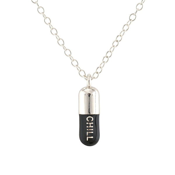 Kris Nations - Chill Pill Enamel Necklace