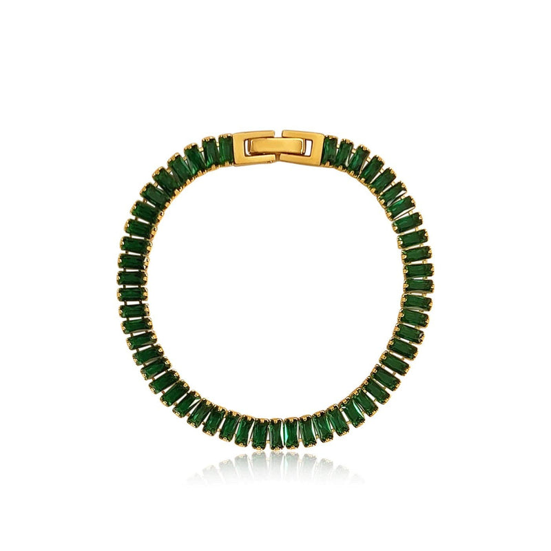 Sahira Jewelry Design - Shayna Bracelet- Emerald