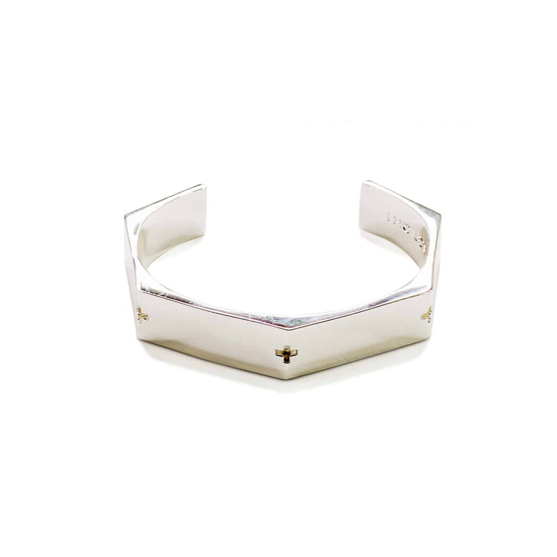 Holst and Lee - Metal Silver Thick Bracelet