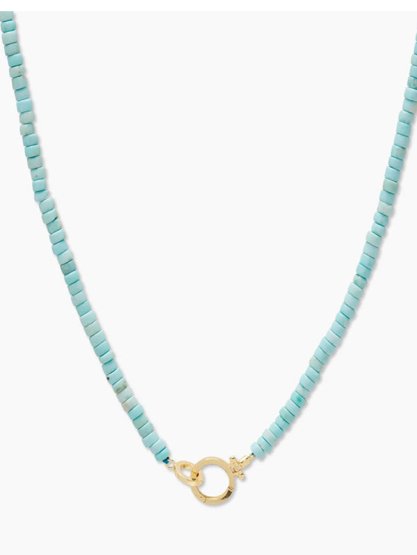 Gorjana-Parker Gem Necklace (Turquoise)
