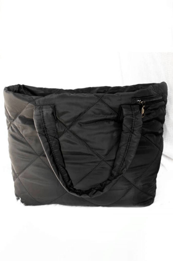 Quilted tote / black - Pretty Simple – Hudson&Ash Boutique